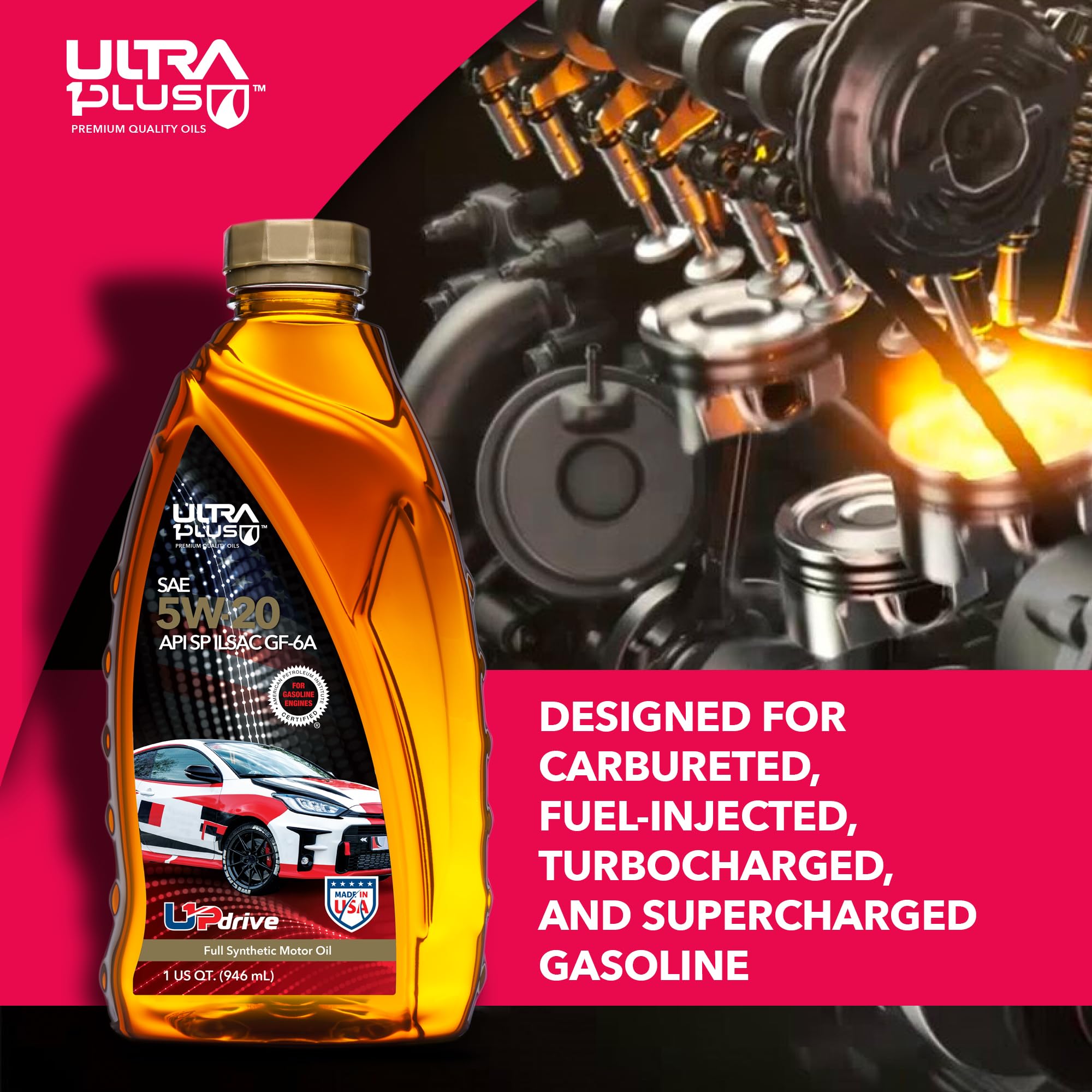 Amazon.com: ULTRA 1PLUS SAE 5W-20 Full Synthetic Motor Oil API SP